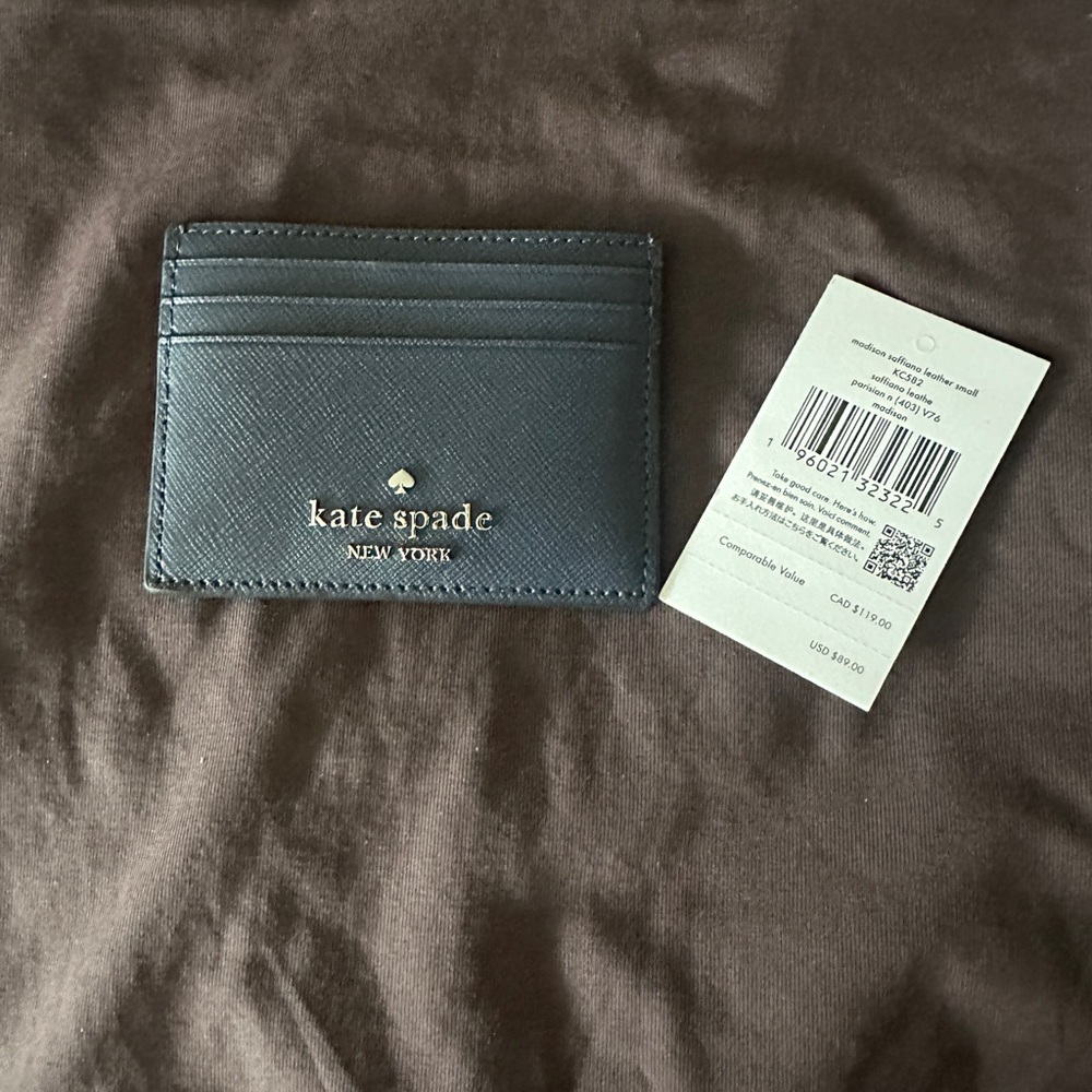 kate spade Navy Blue  Card Holder